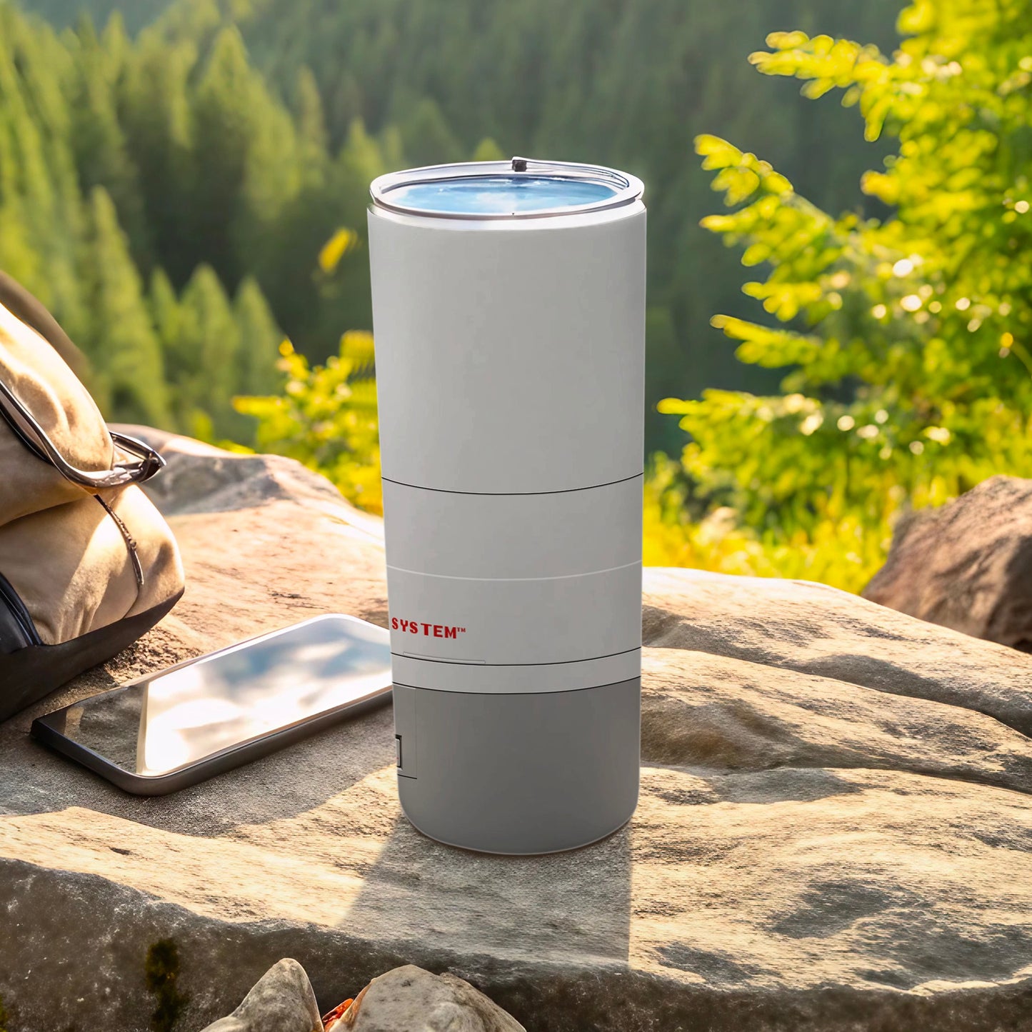 White Grey SYSTEM™ Portable Smart Bottle Outdoors product type