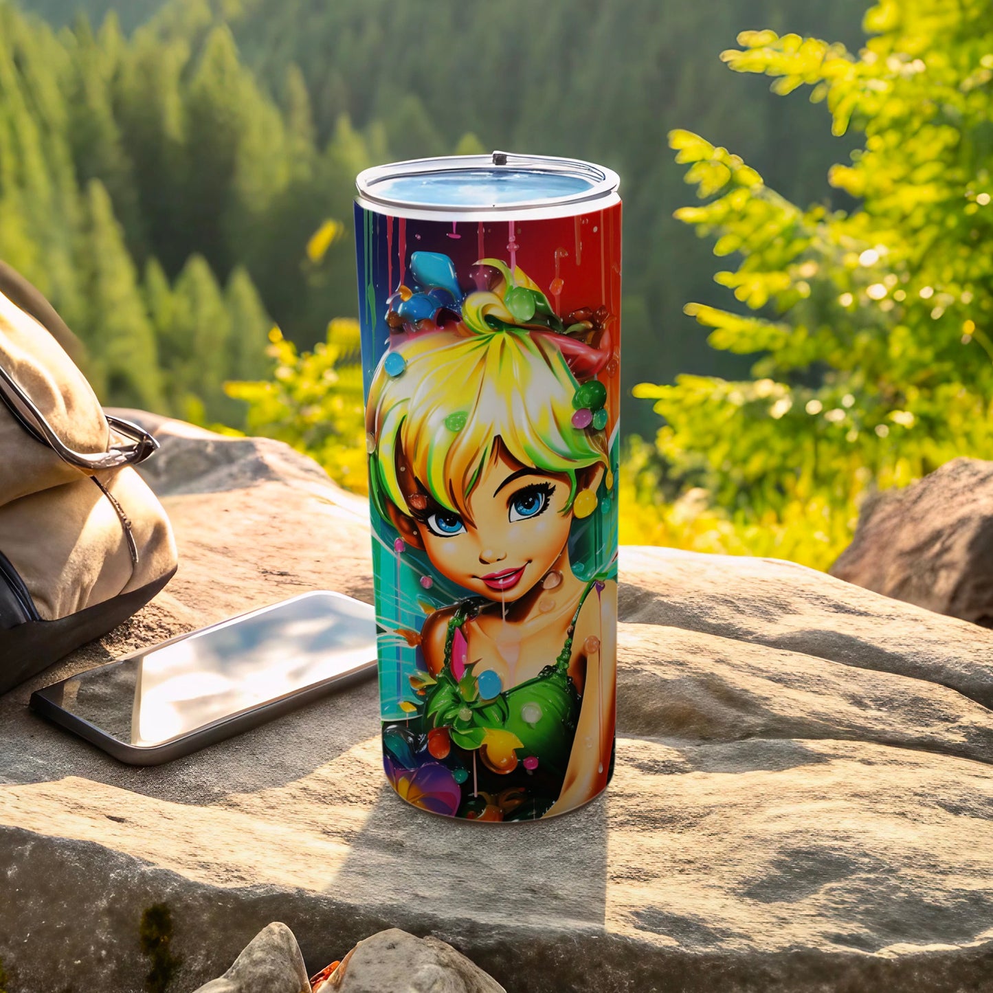 Vibrant Anime Character Themed Tumbler for Outdoor Adventures