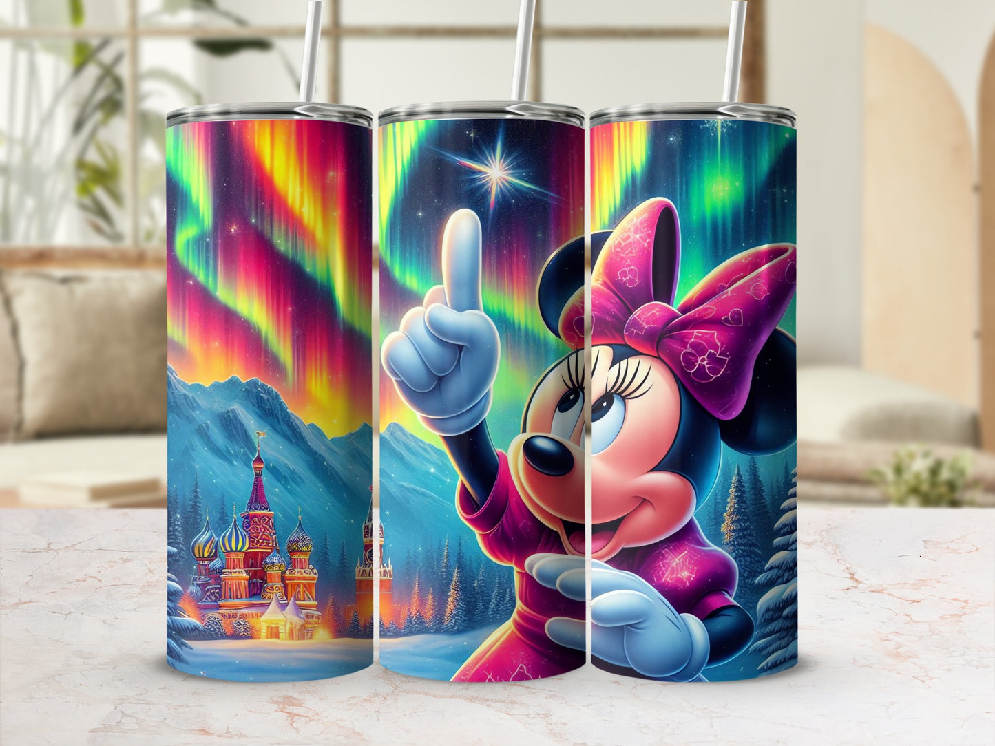 Northern Lights Minnie Mouse Tumbler for Disney Fans
