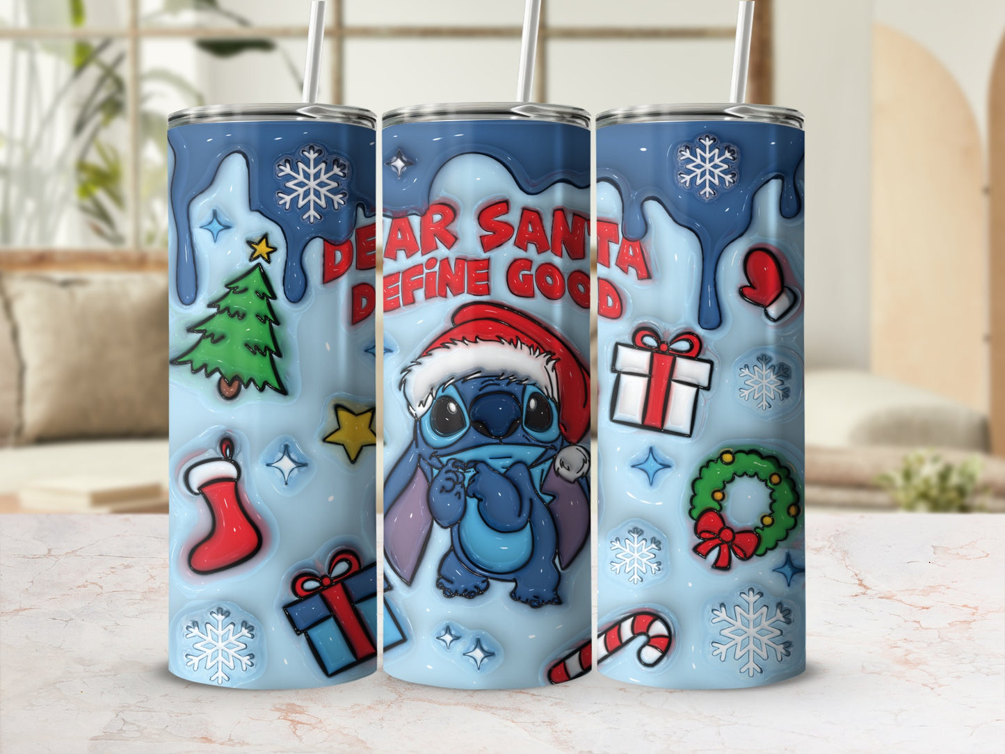 Dear Santa Define Good Funny Christmas Tumbler