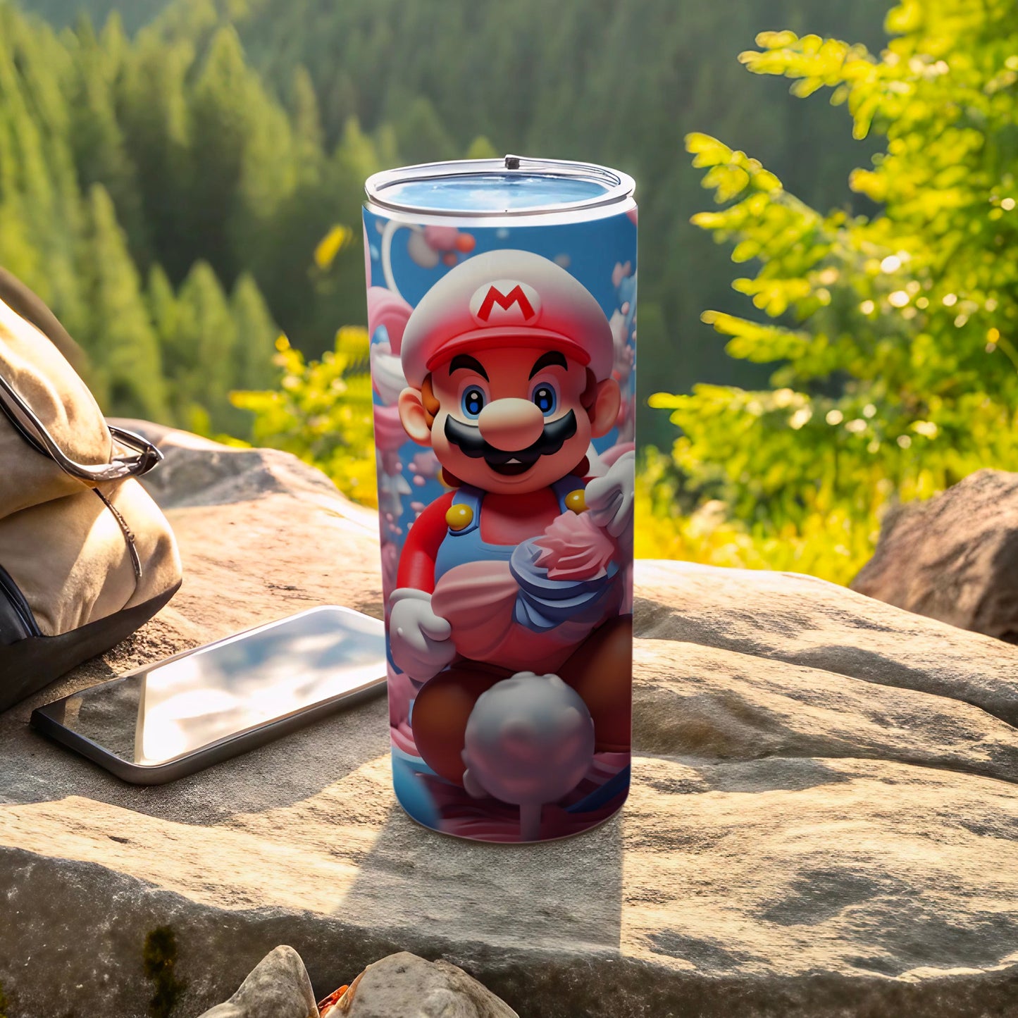 Mario Inspired Travel Tumbler for All Ages Fans