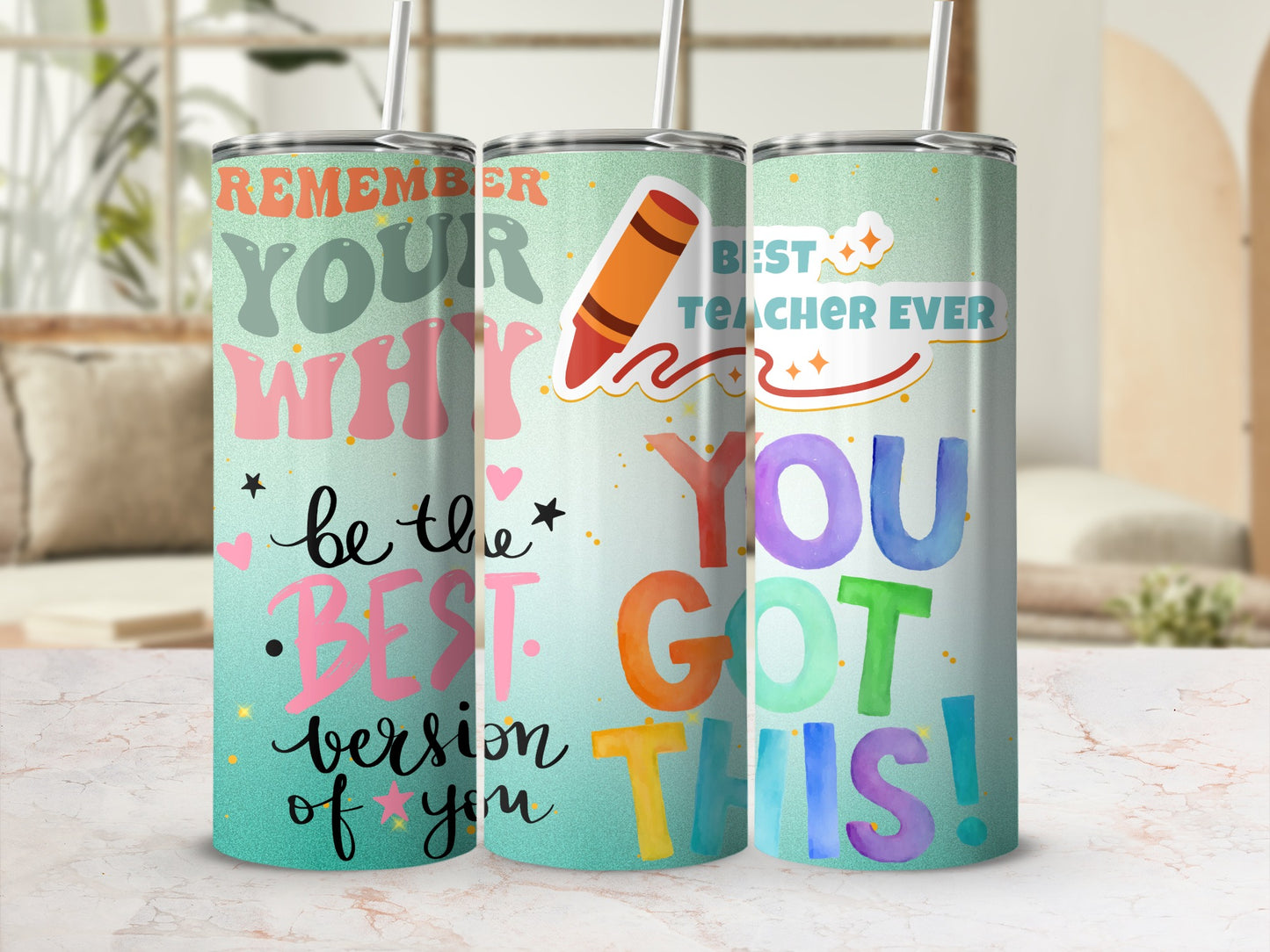 Inspirational Tumblers with Motivational Quotes and Designs
