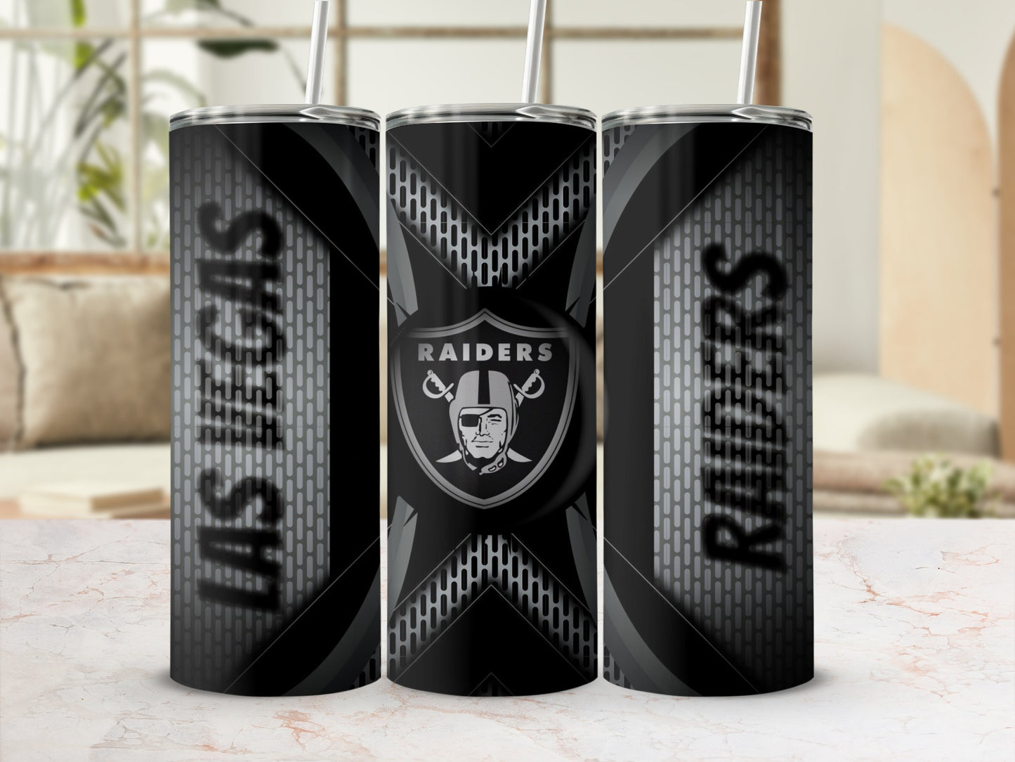 Las Vegas Raiders Graphic Logo Art Design Tumblers