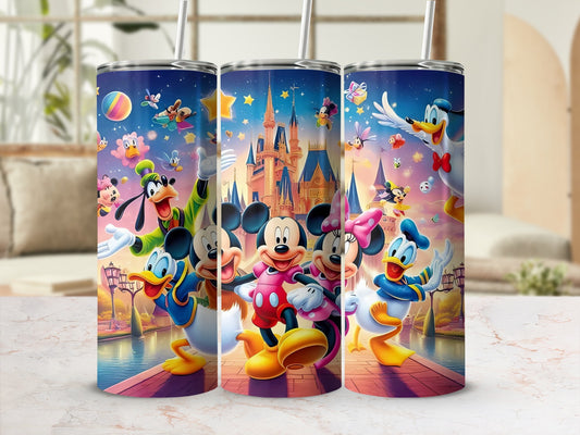 Colorful Cartoon Characters Insulated Drinkware Tumblers