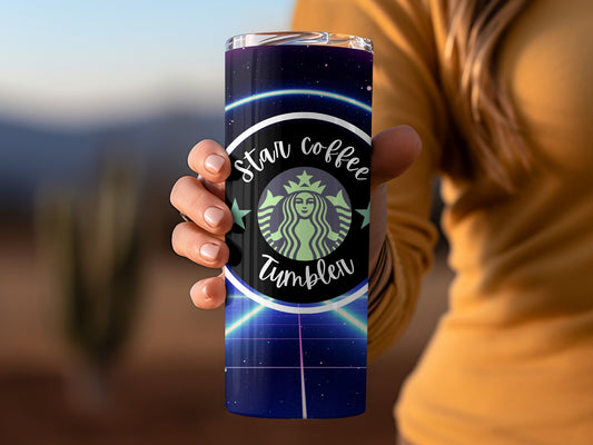 Star Coffee Tumbler Space Theme Travel Mug 20oz Cup