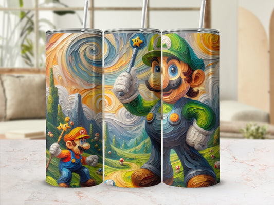 Vivid Artistic Character Design Travel Tumbler Cup
