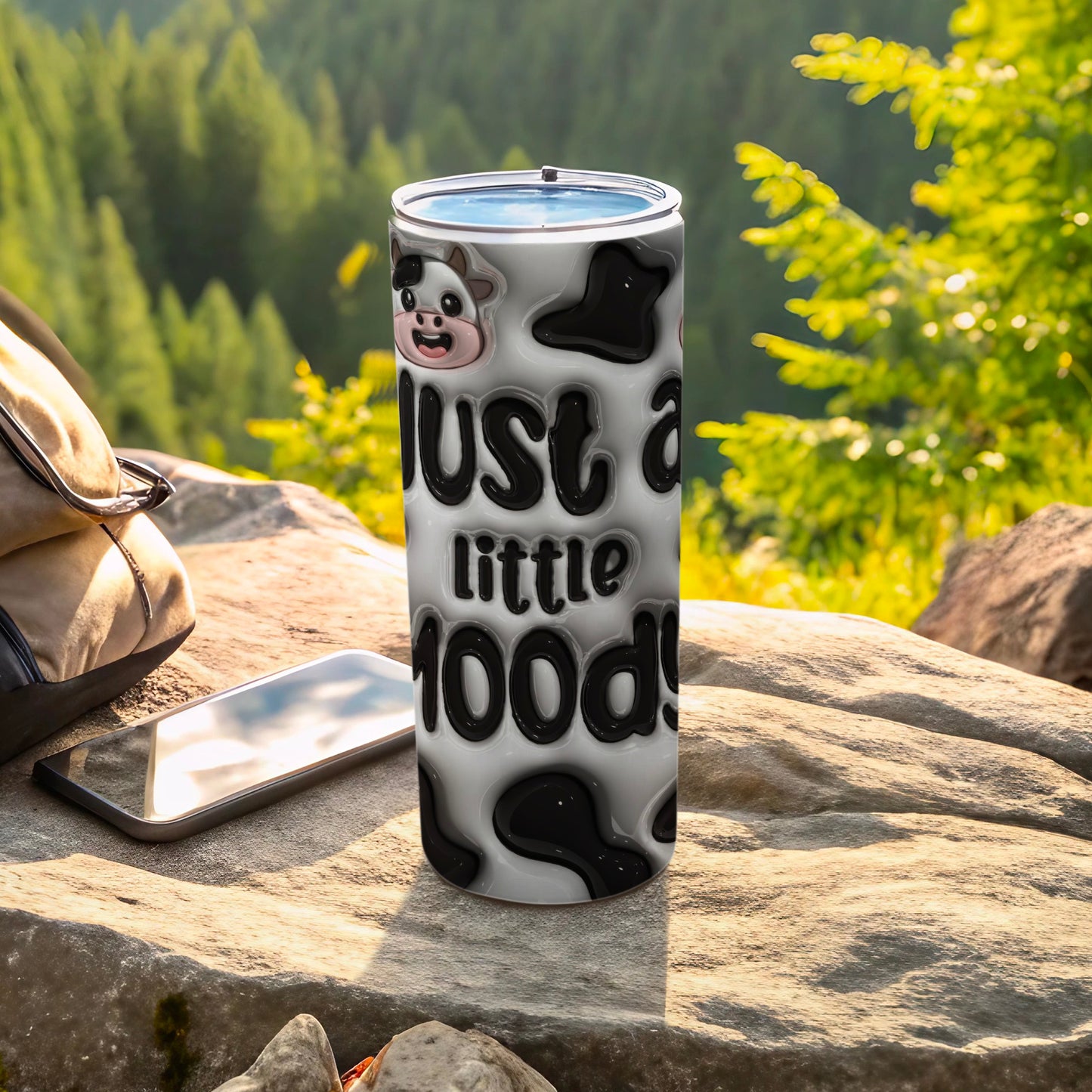 Cow Print Just a Little Moody Tumbler product type