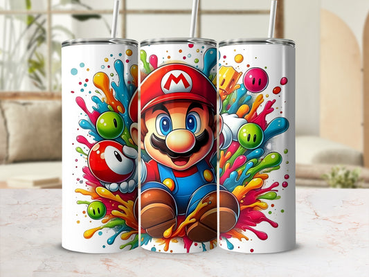 Colorful Cartoon Character Design Travel Tumbler