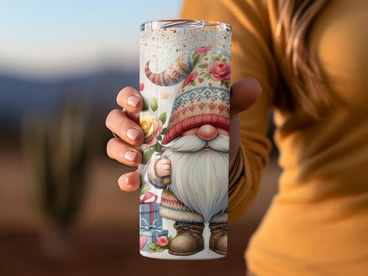 Cute Scandinavian Gnome Themed Insulated Tumbler product