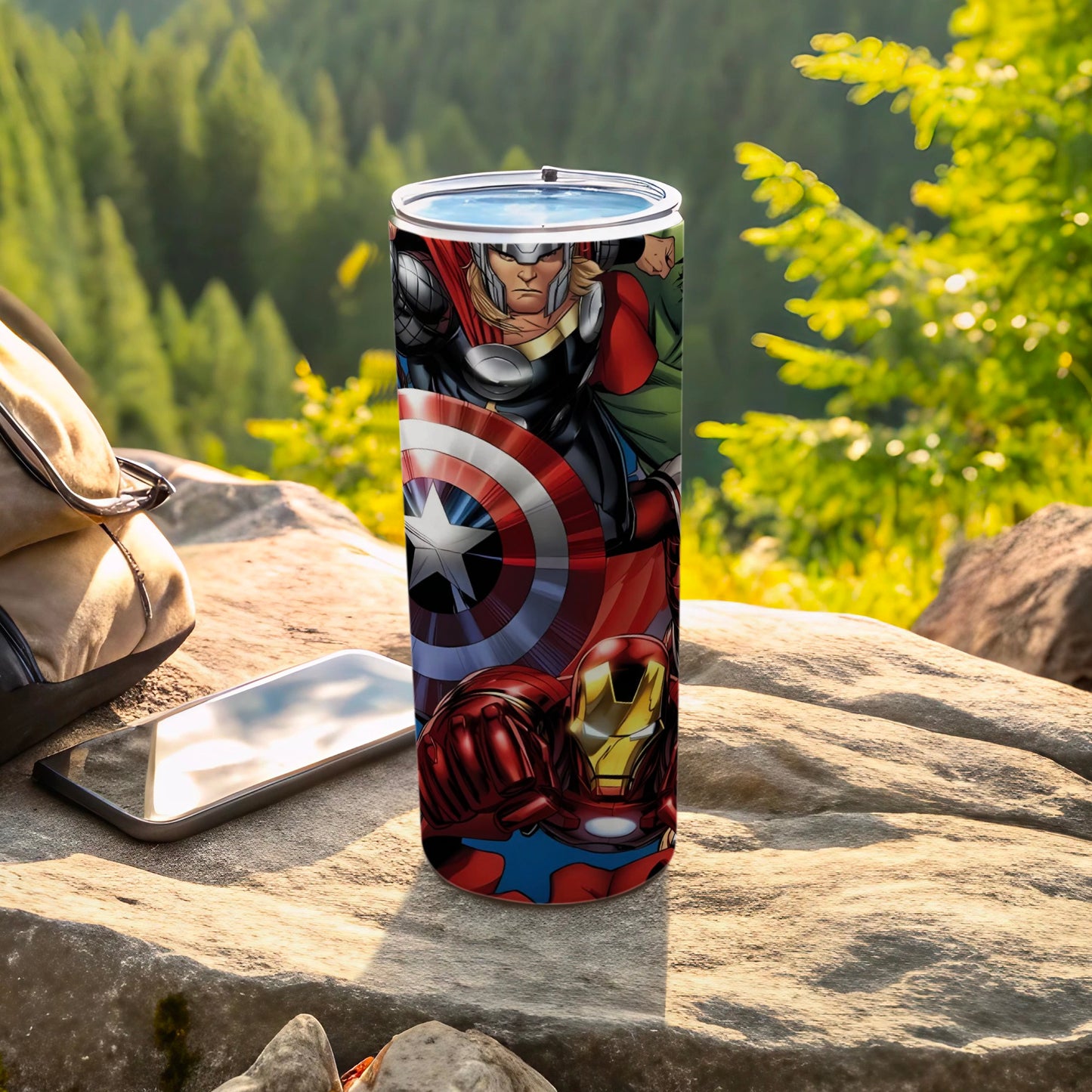 Marvel Superheroes Stainless Steel Travel Tumbler