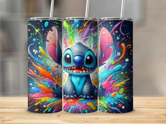 Colorful Cartoon Character Splash Tumbler Cup