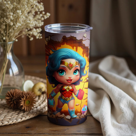 Wonder Woman Chibi Superhero Tumbler