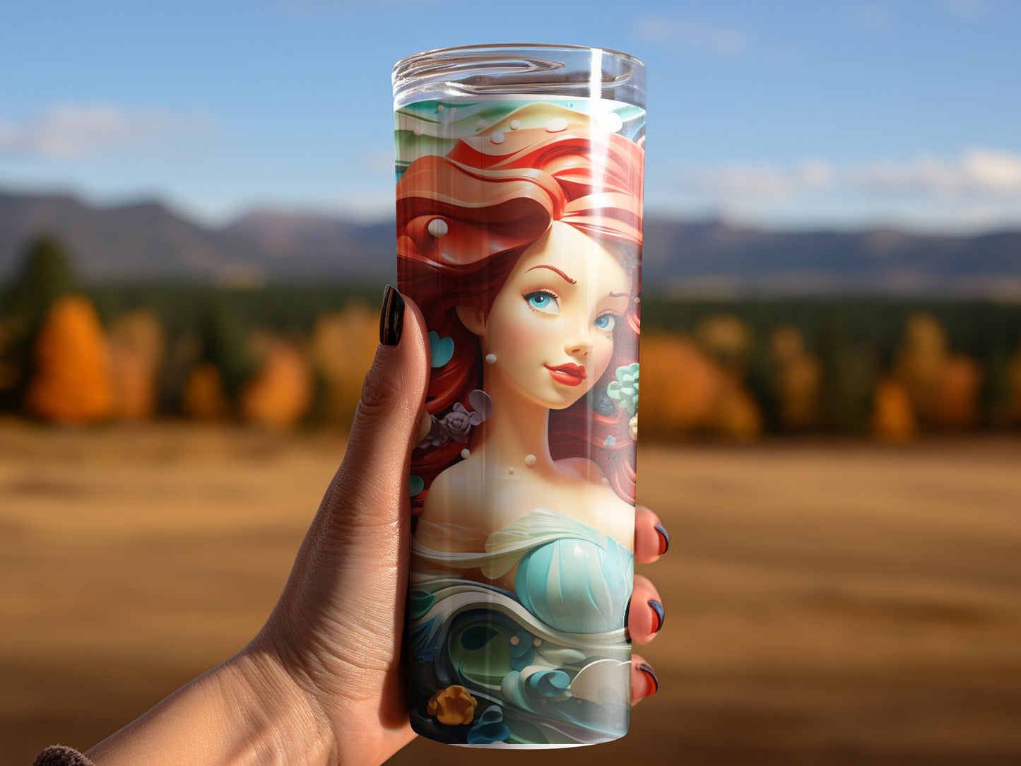 Vibrant mermaid design insulated tumbler for daily use
