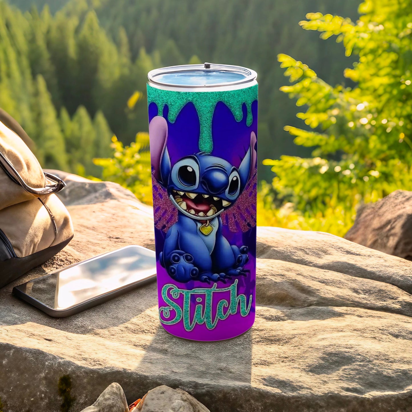 Lilo and Stitch Cute Character Travel Tumbler