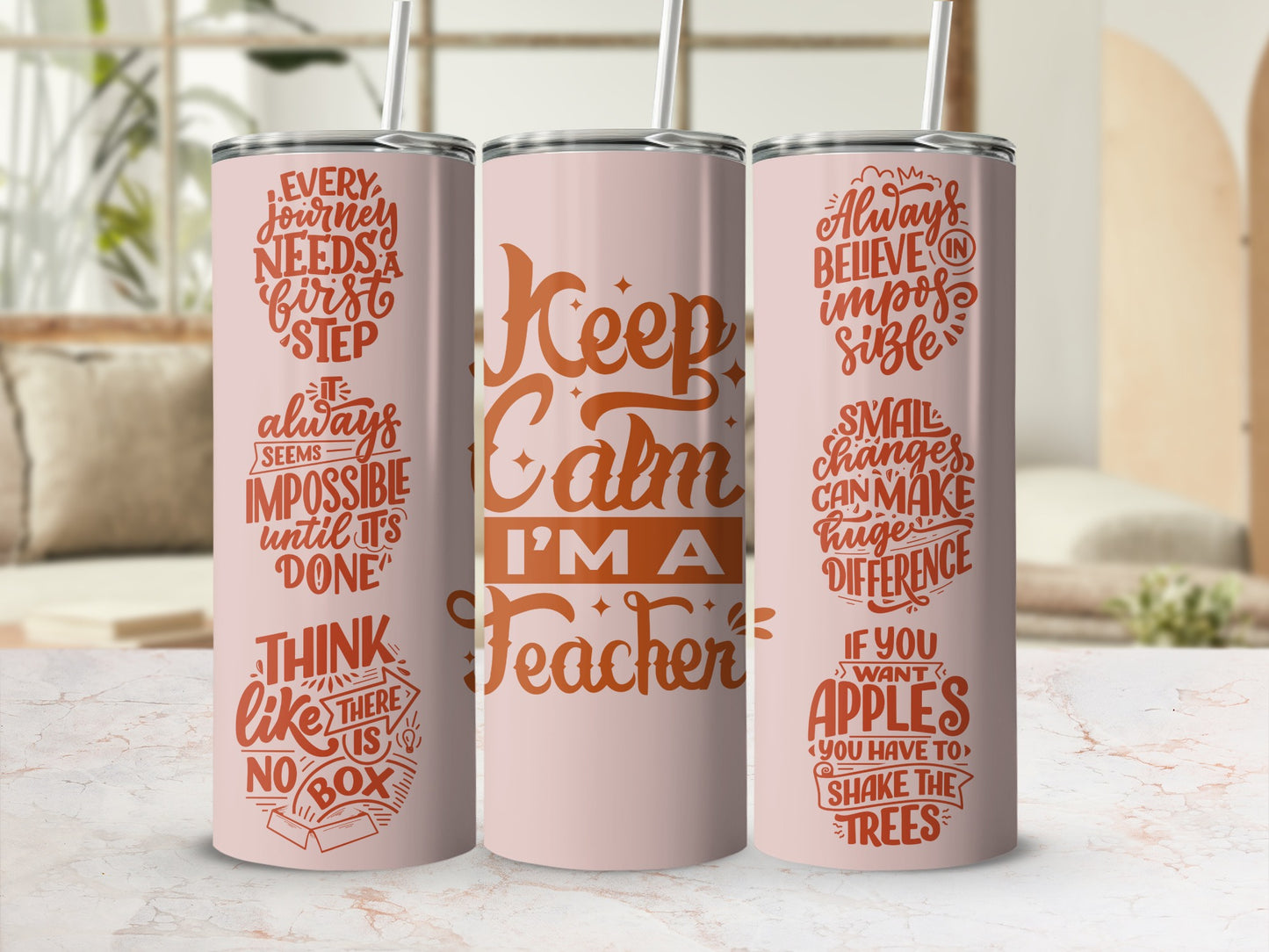 Inspirational Quotes Keep Calm I'm a Teacher Tumbler
