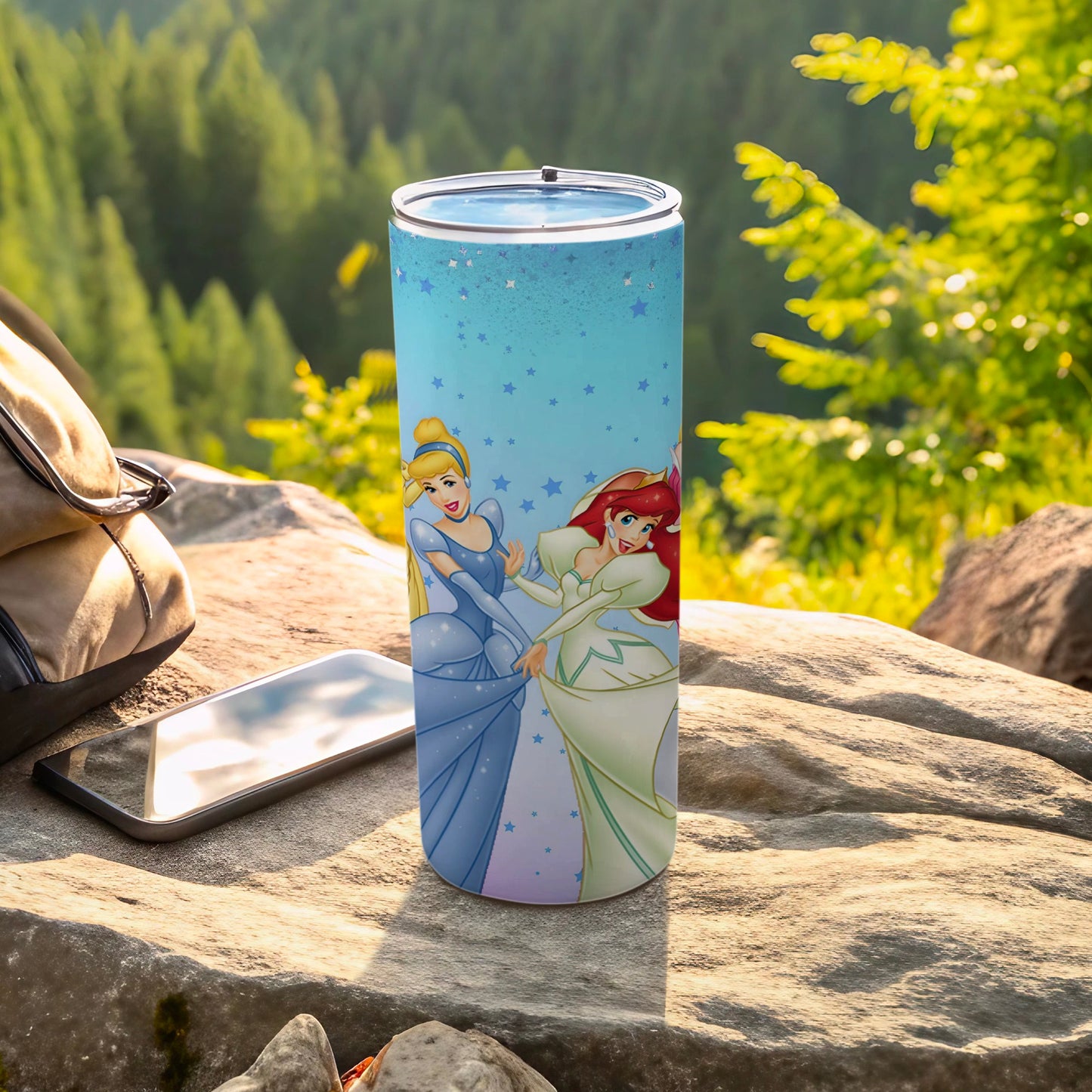 Disney Princesses Travel Tumbler for Outdoor Adventures