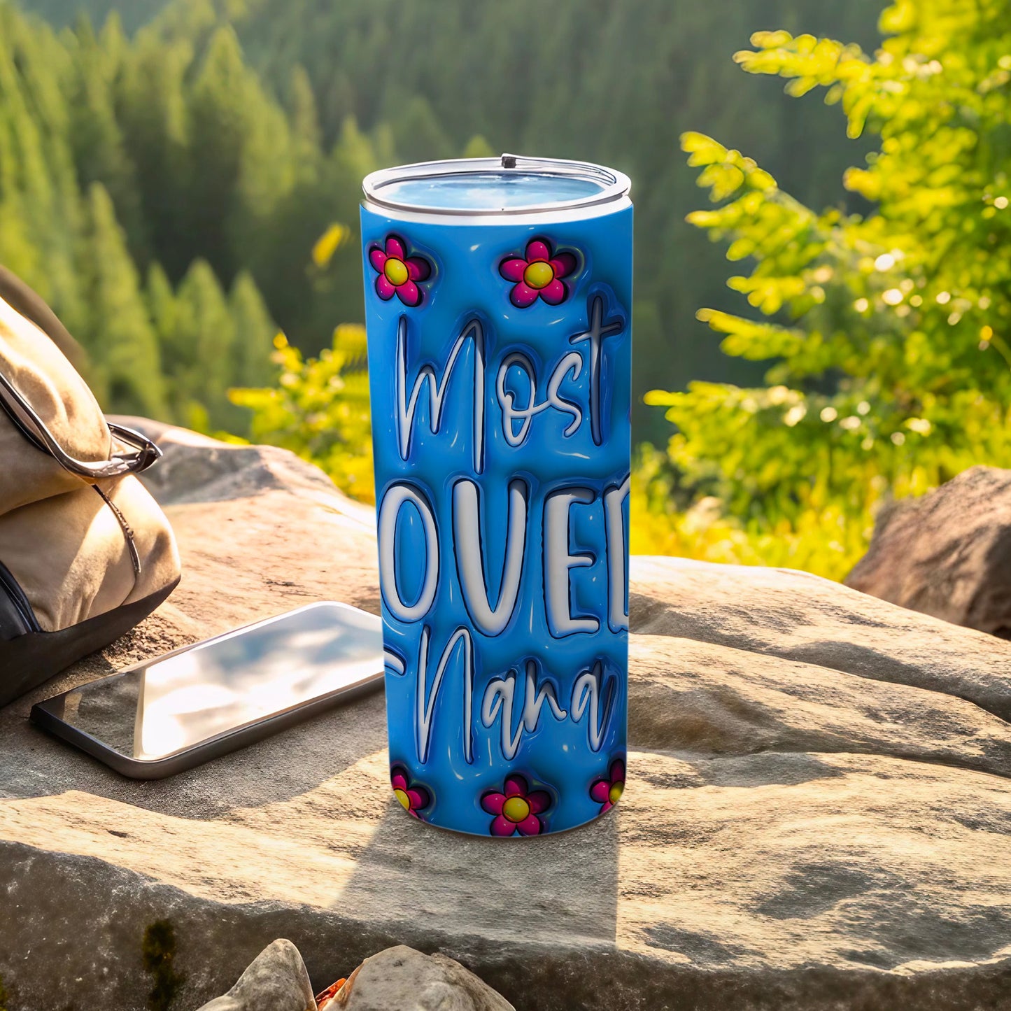 Blue Flowers Most LOVED Nana Tumbler product type