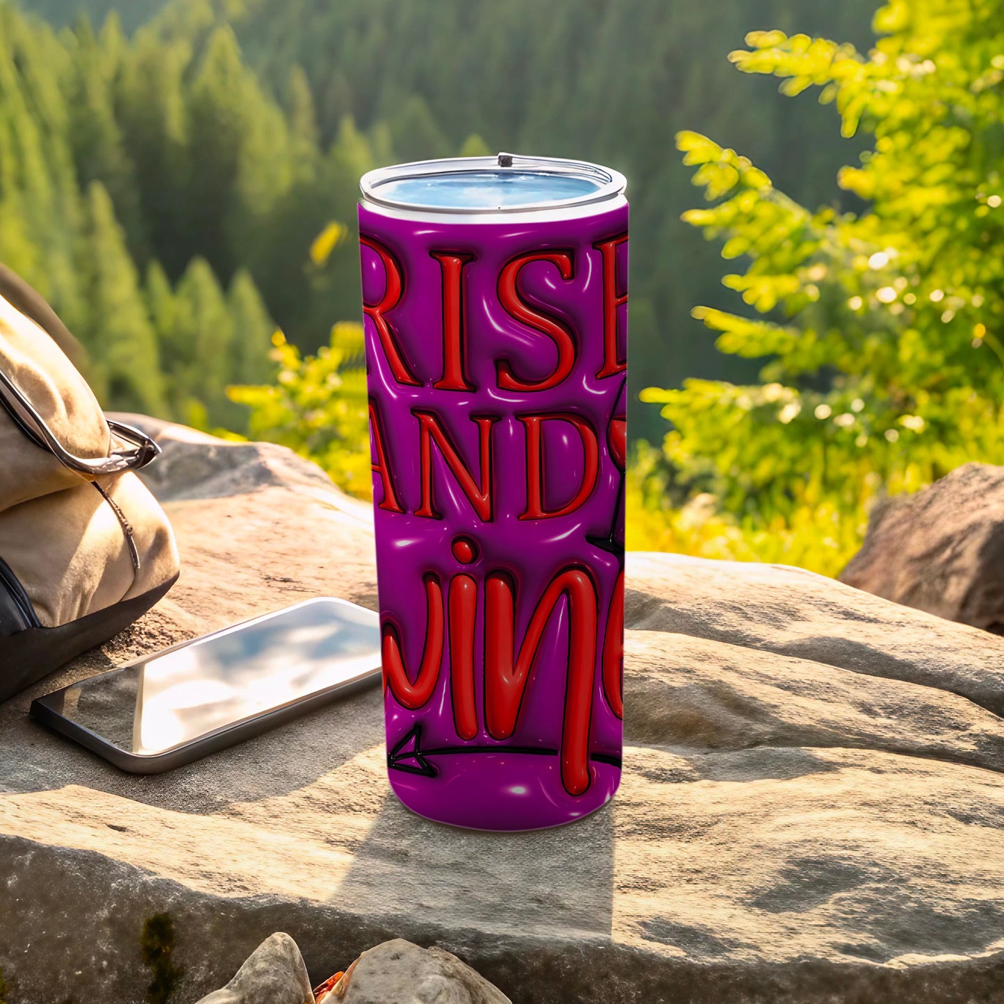 Irish And Wine Purple Red Letter Tumbler product type