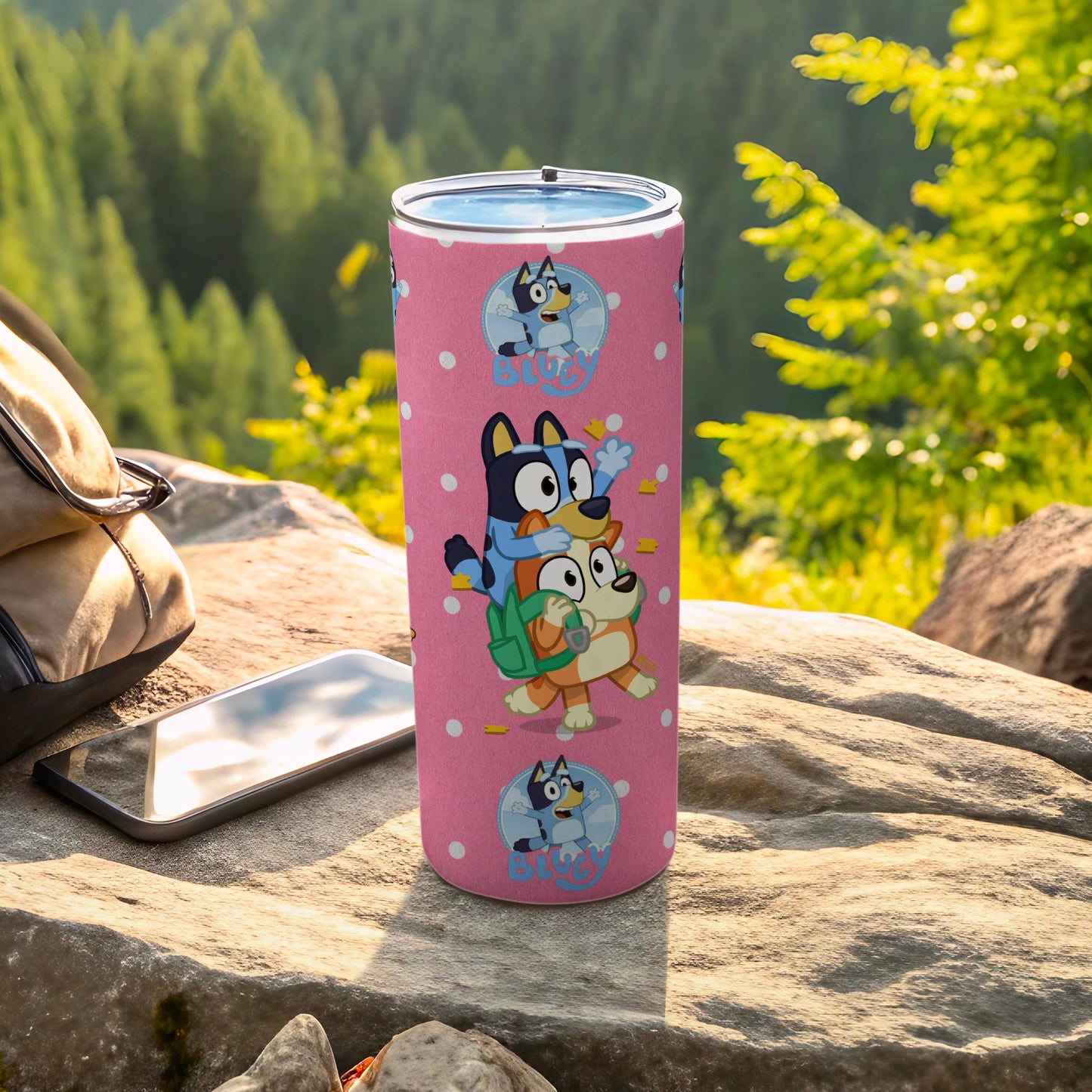 Bluey Fun Outdoor Adventure Design Tumbler