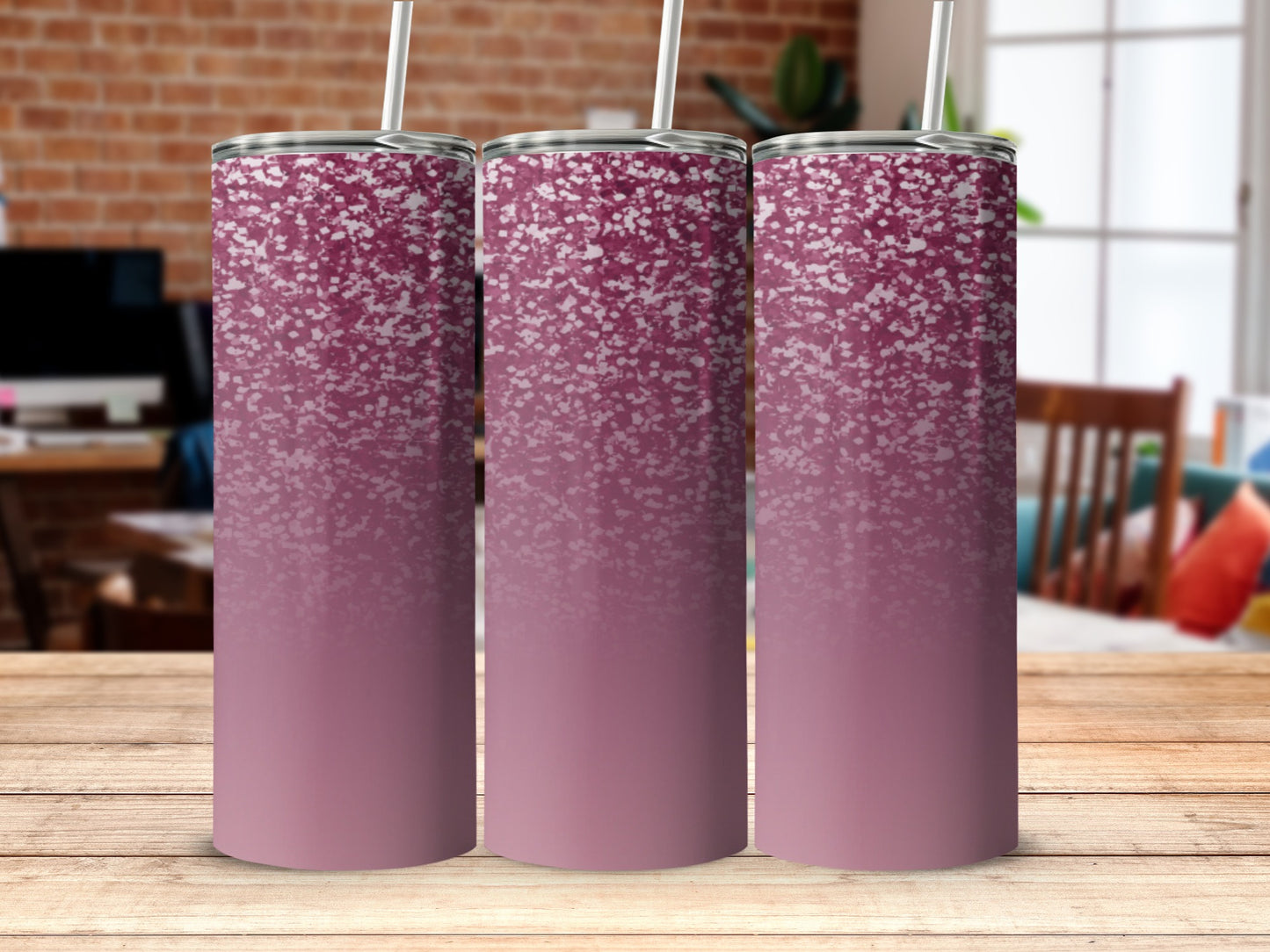 Sparkling Purple Gradient Insulated Tumbler