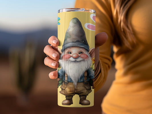 Cute Garden Gnome Insulated Tumbler for All Seasons