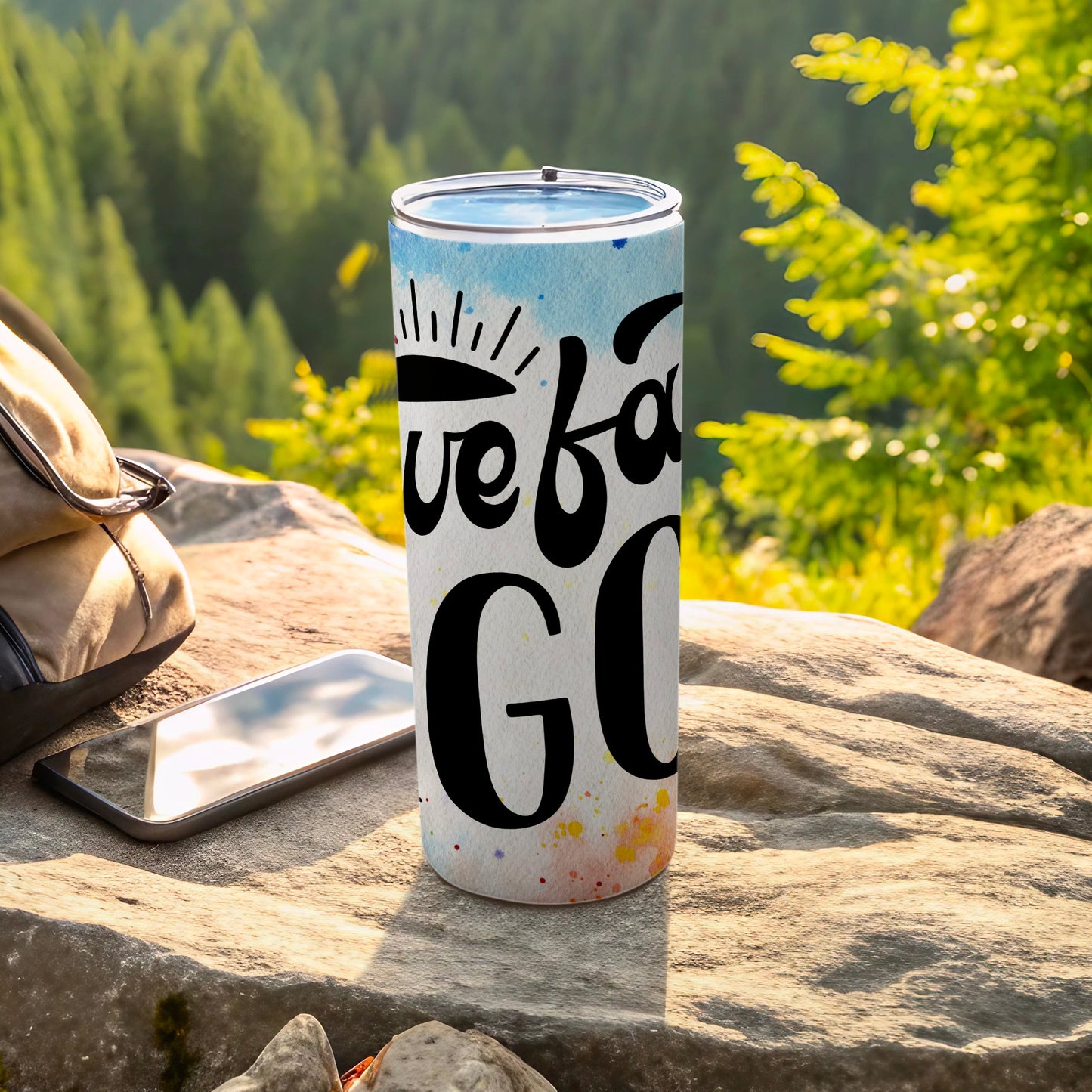 We fan GO Inspirational Tumbler for Outdoor Enthusiasts