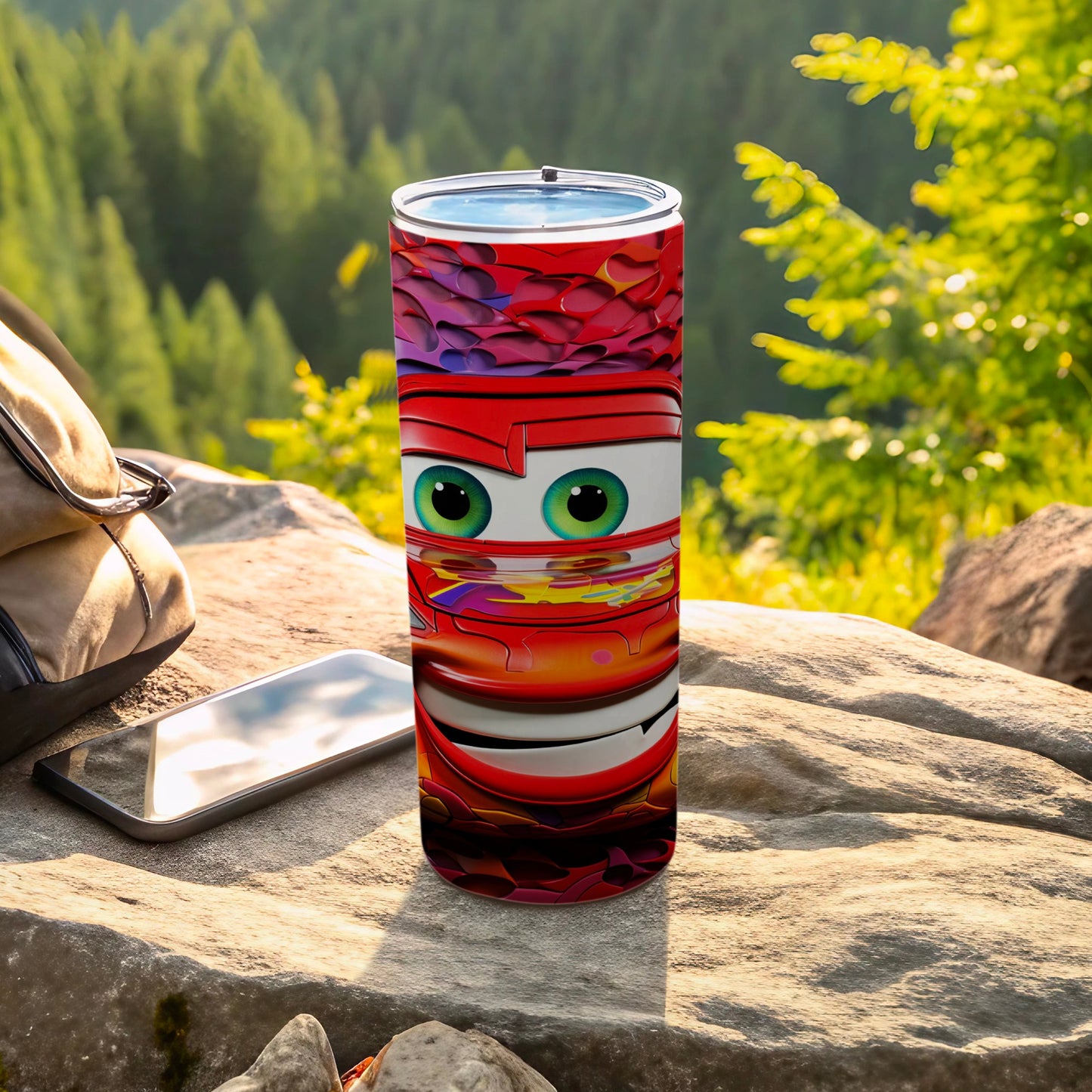 Colorful Animated Character Travel Tumbler for All Ages