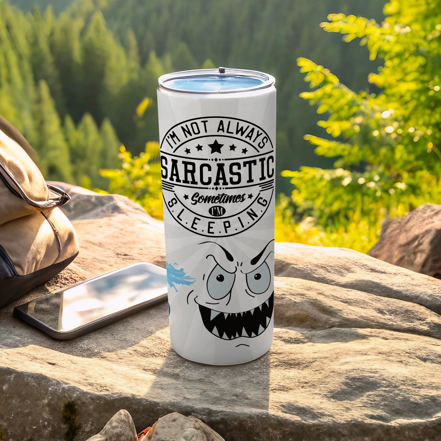 I'm Not Always Sarcastic Funny Travel Mug with Lid