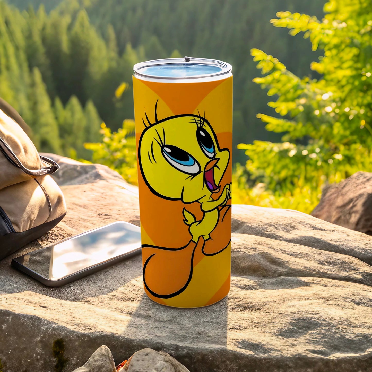 Vibrant Cartoon Character Outdoor Insulated Tumbler