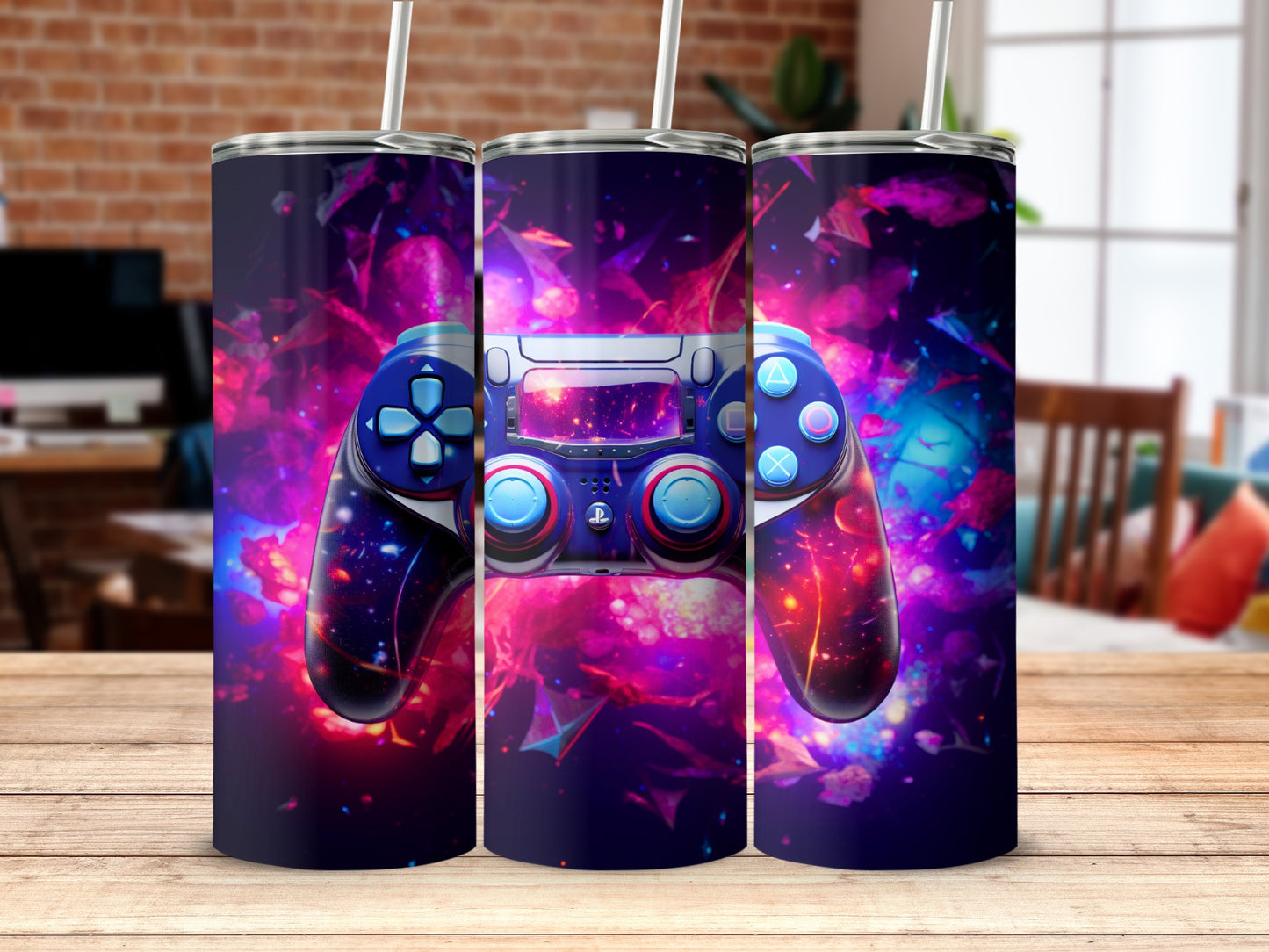 Galaxy Game Controller Design Tumbler Product