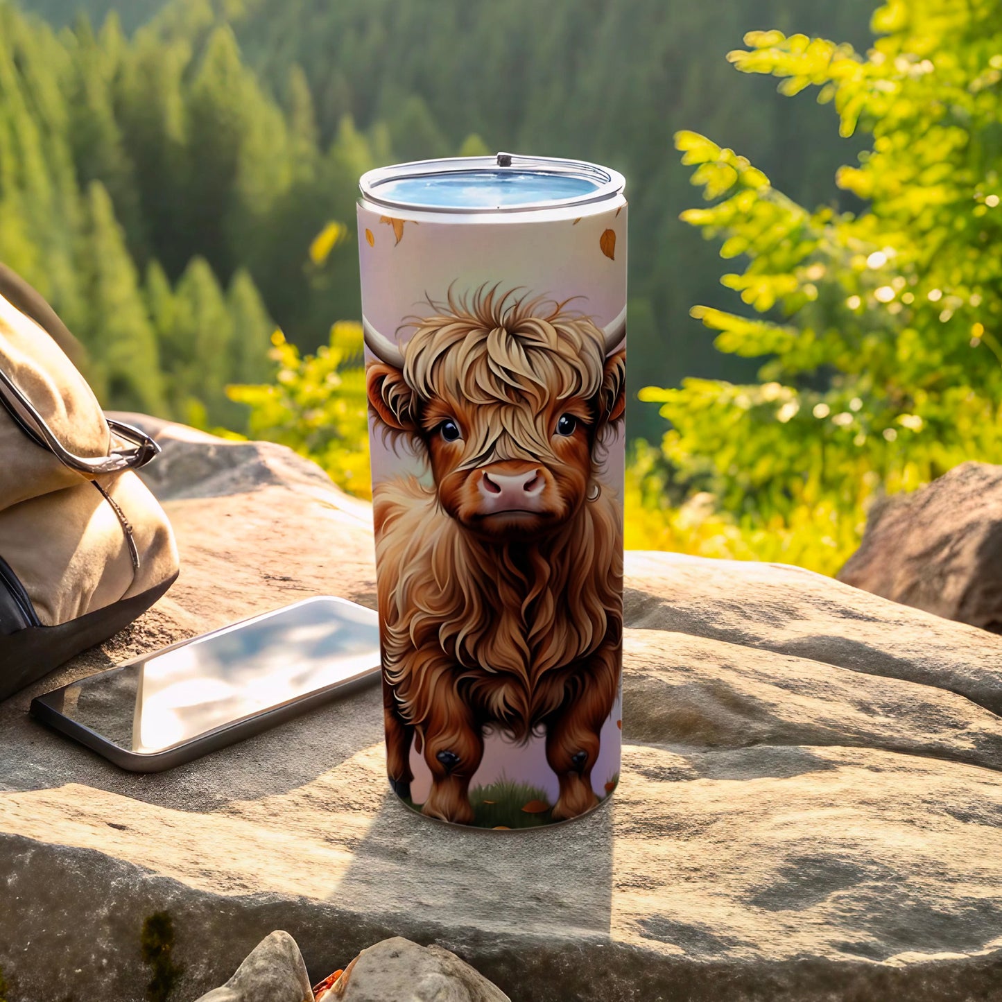 Highland Cow Art Stainless Steel Insulated Tumbler