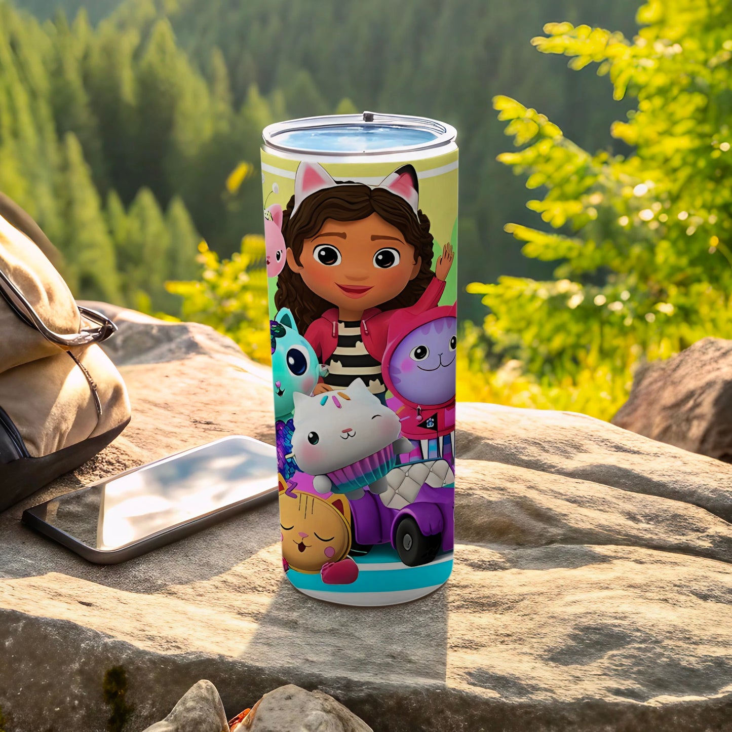 Colorful Cartoon Characters Insulated Tumbler Cup