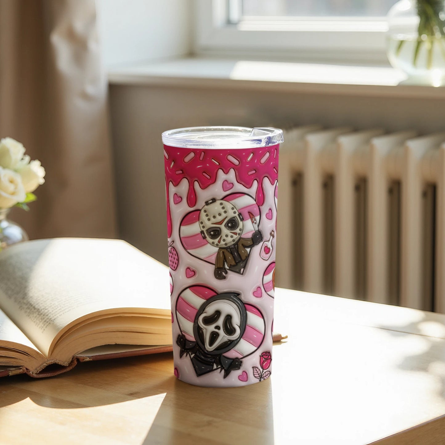 Cute Horror Characters Design Tumbler for Drinks