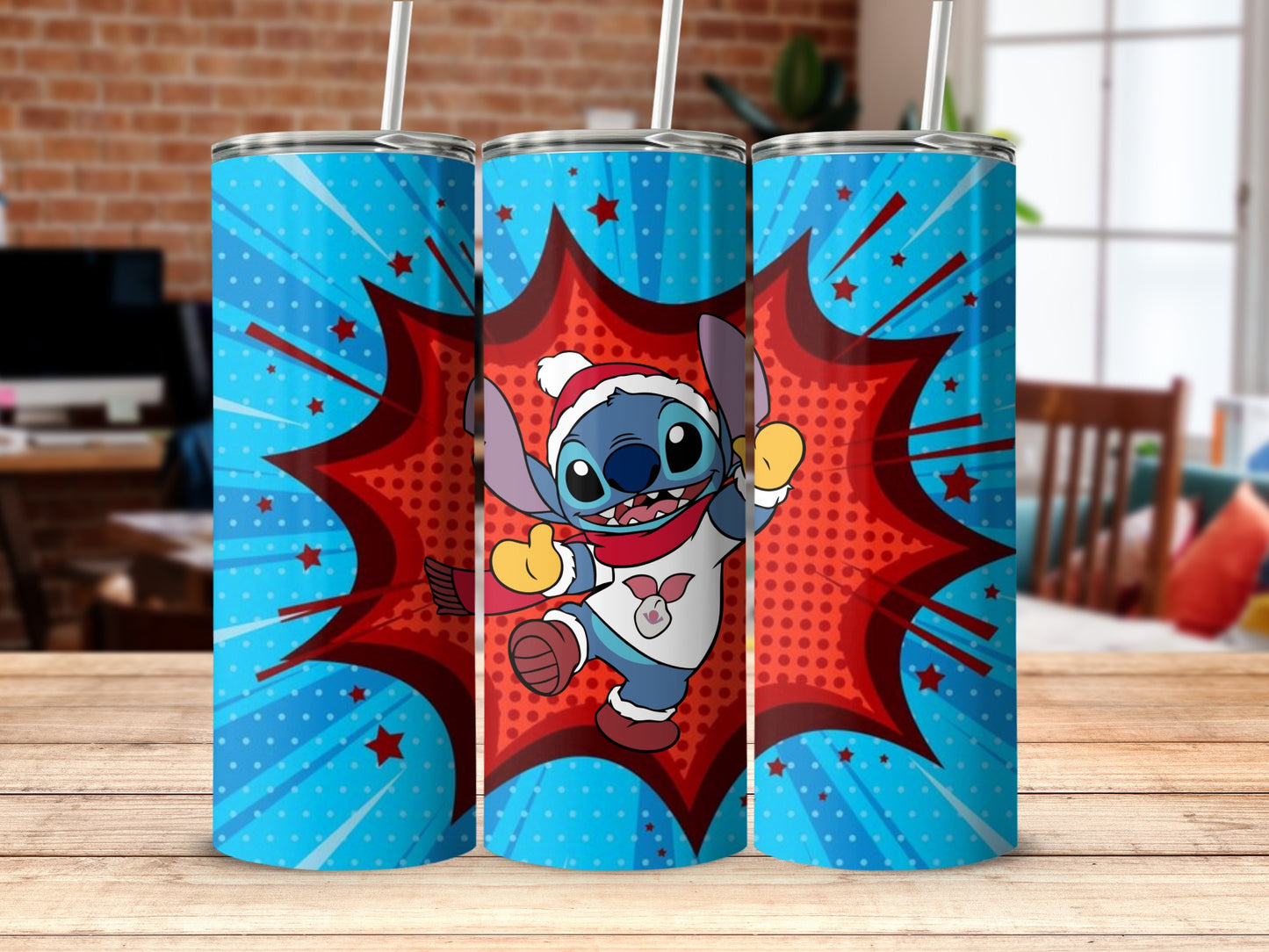 Colorful Character with Santa Hat Tumbler product
