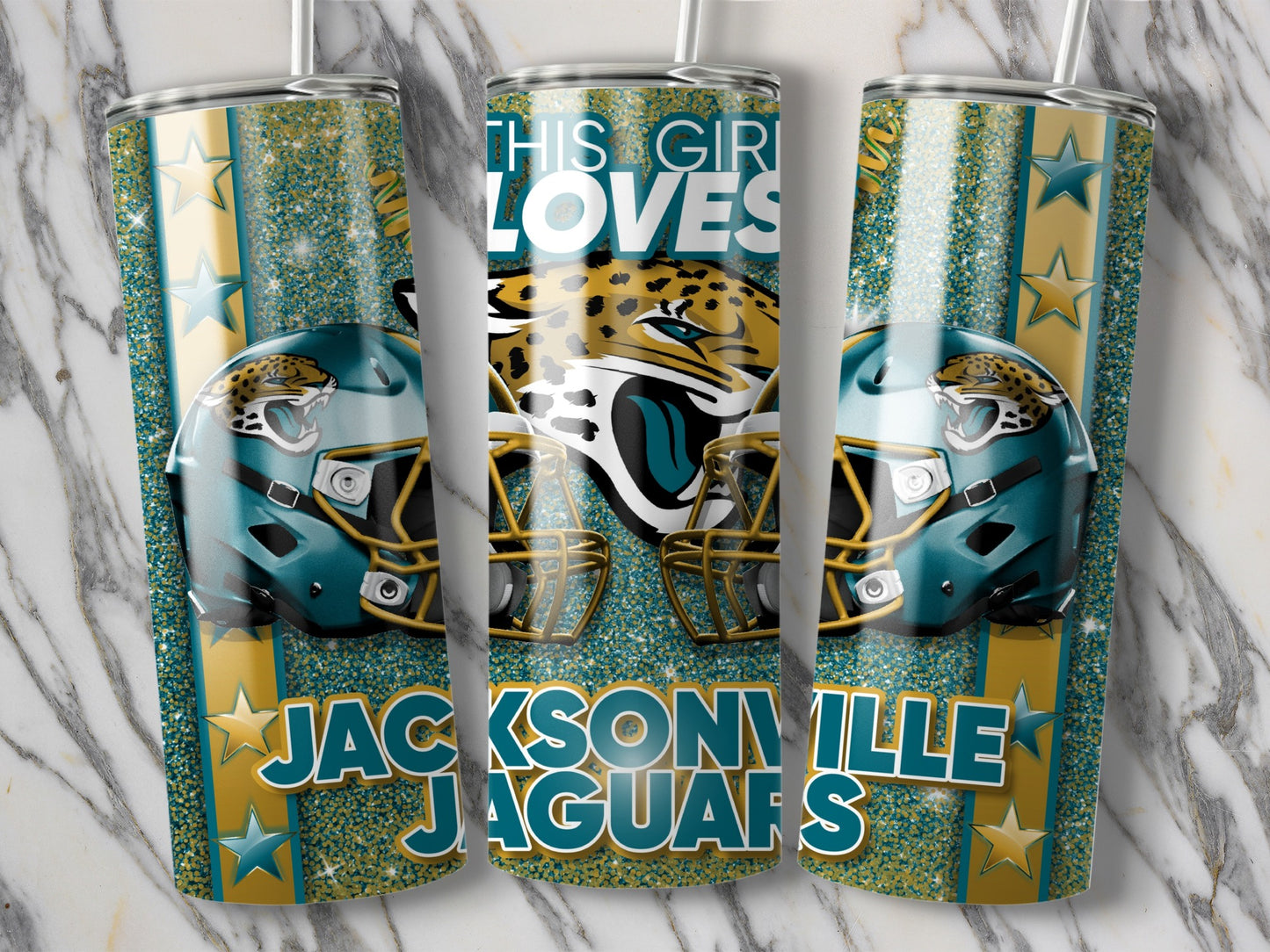 This Girl Loves Jacksonville Jaguars Football Team Tumblers