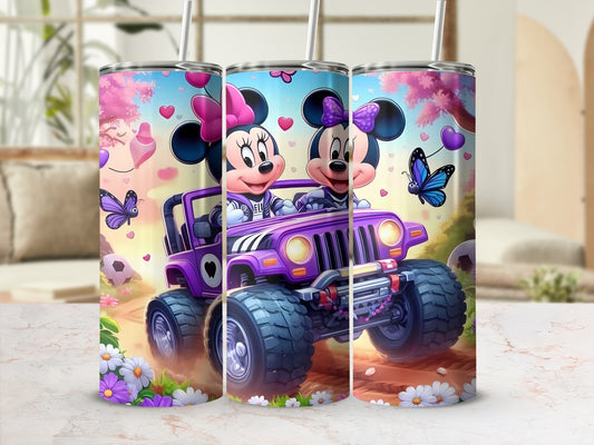 Mickey and Minnie in Jeep Adventure Tumbler
