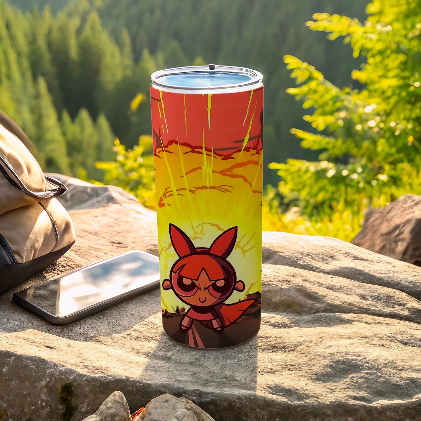 Vibrant Animated Character Design Tumbler Flask Product