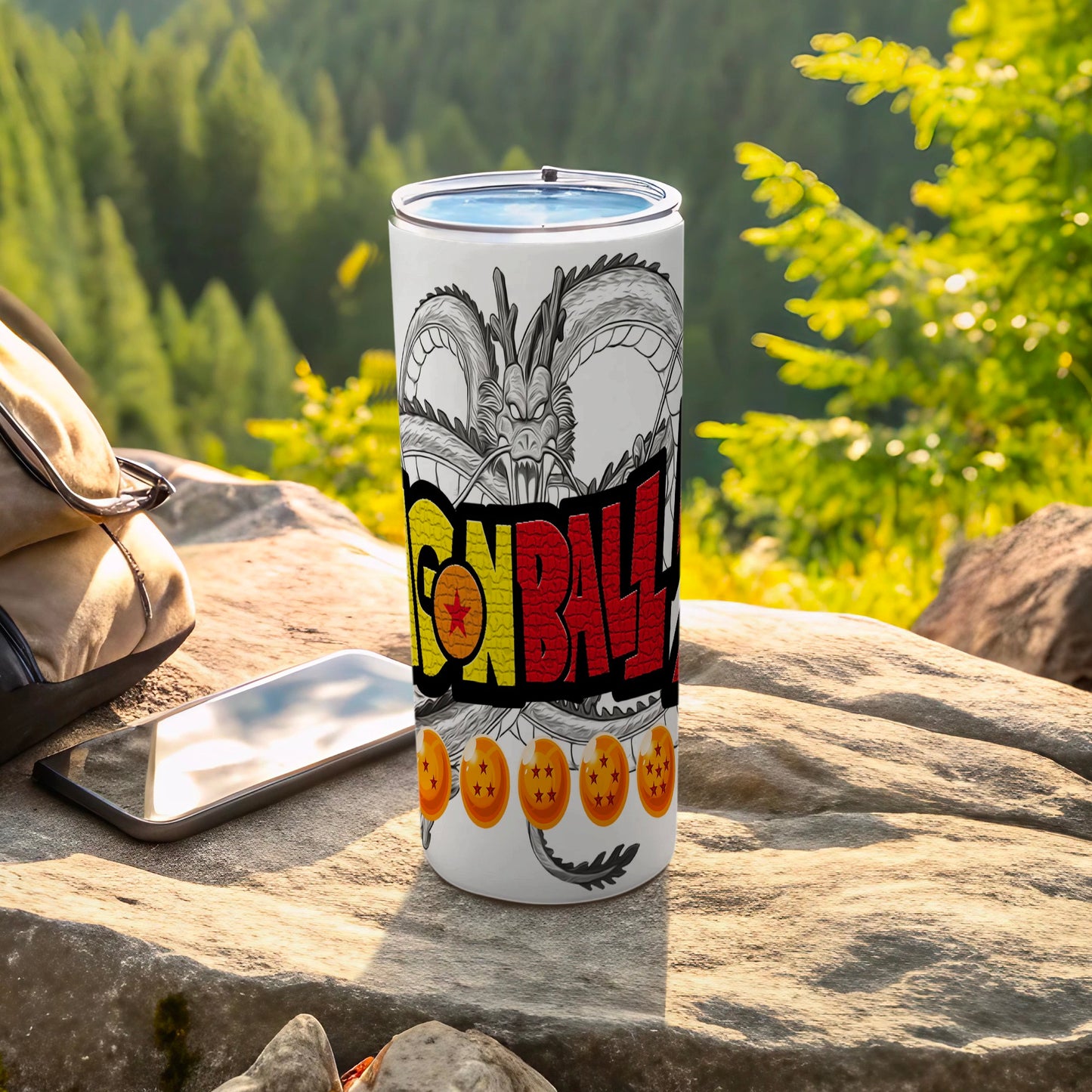 Colorful Dragon Ball Design Travel Tumbler Cup