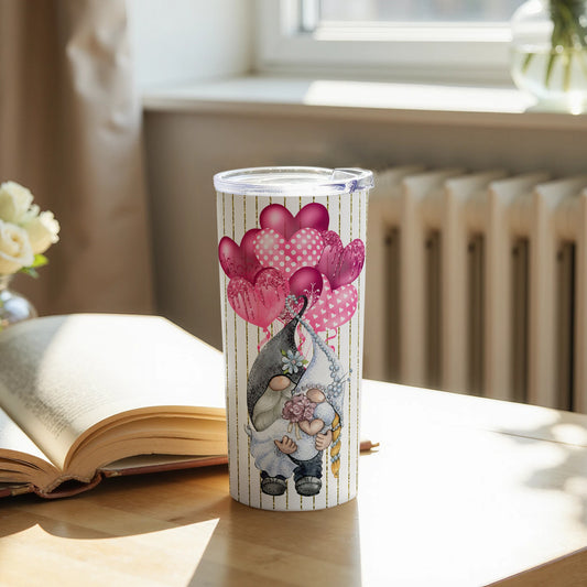 Cute Gnome Holding Balloons Tumbler for Gifts