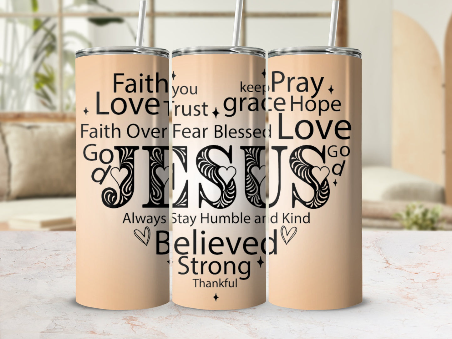 Faith Love Trust Believe Pray Thankful product