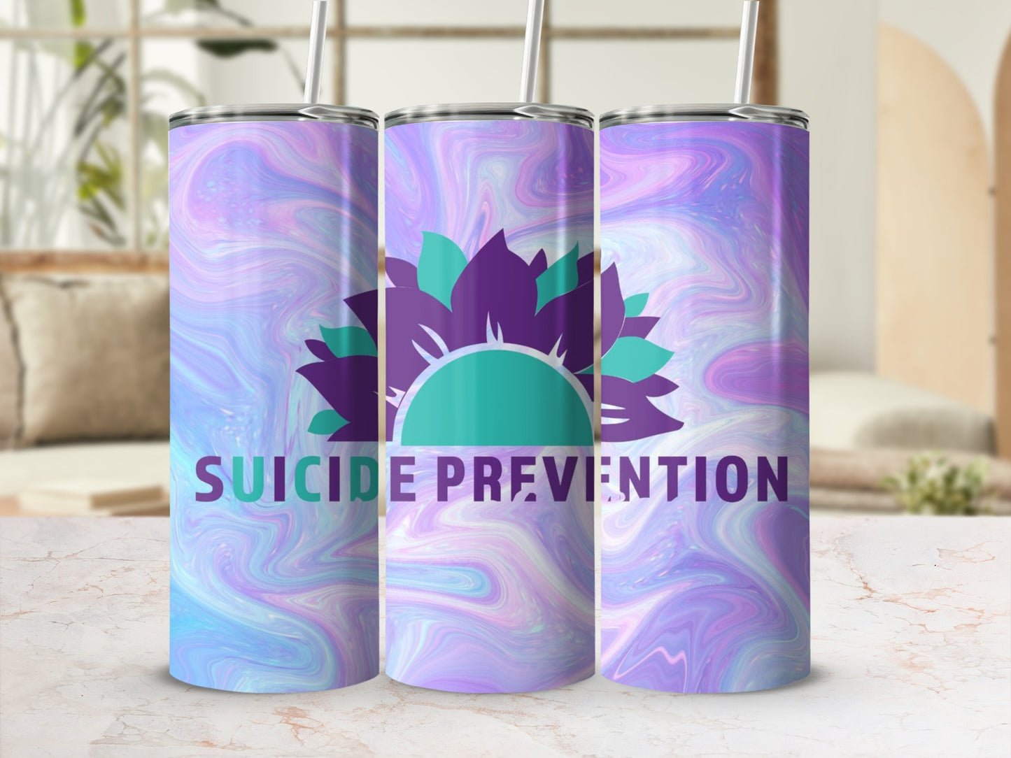 Suicide Prevention Gradient Design Tumbler
