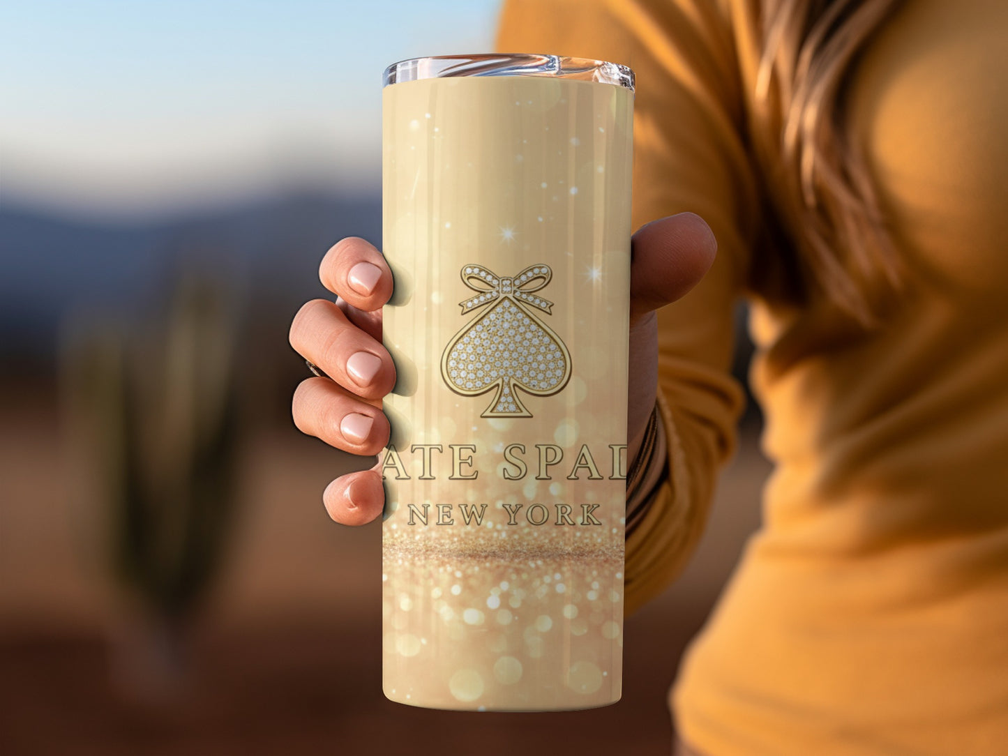Inspired By Fabulous Kate Spade New York Golden Spade Design Tumblers
