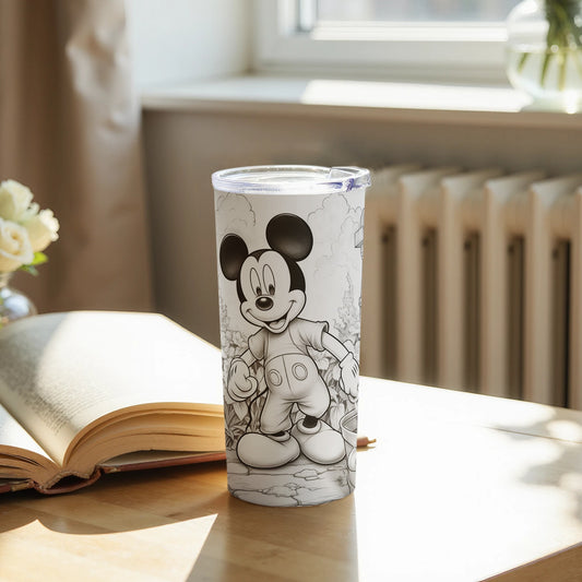 Monochrome Cartoon Character Insulated Tumbler