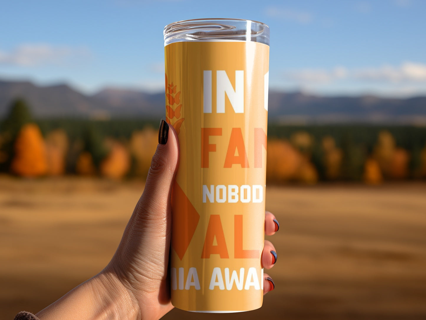 Inspirational Quote Travel Mug for Outdoor Enthusiasts