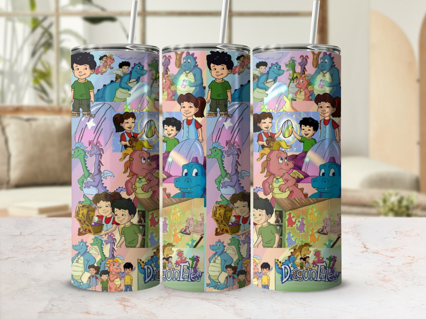 Dragon Tales Characters and Scenes Tumbler Cup