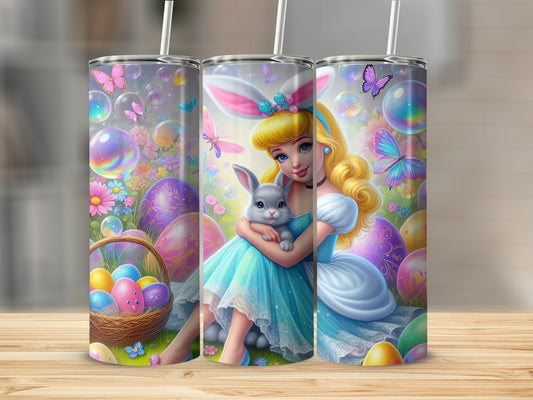 Easter Princess Bunny Rabbit Basket Eggs Bubbles Butterflies product type