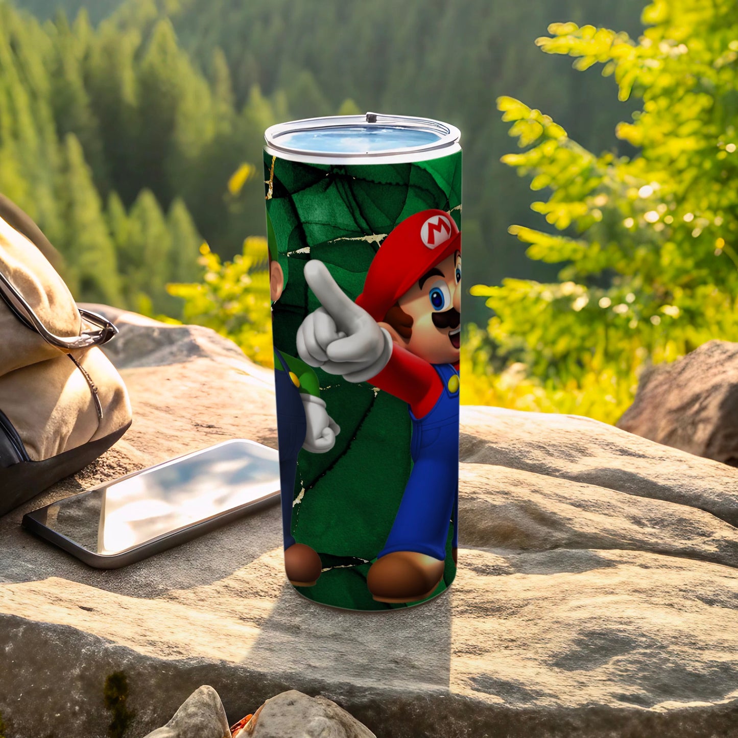 Vibrant Character Design Travel Tumbler for Adventures