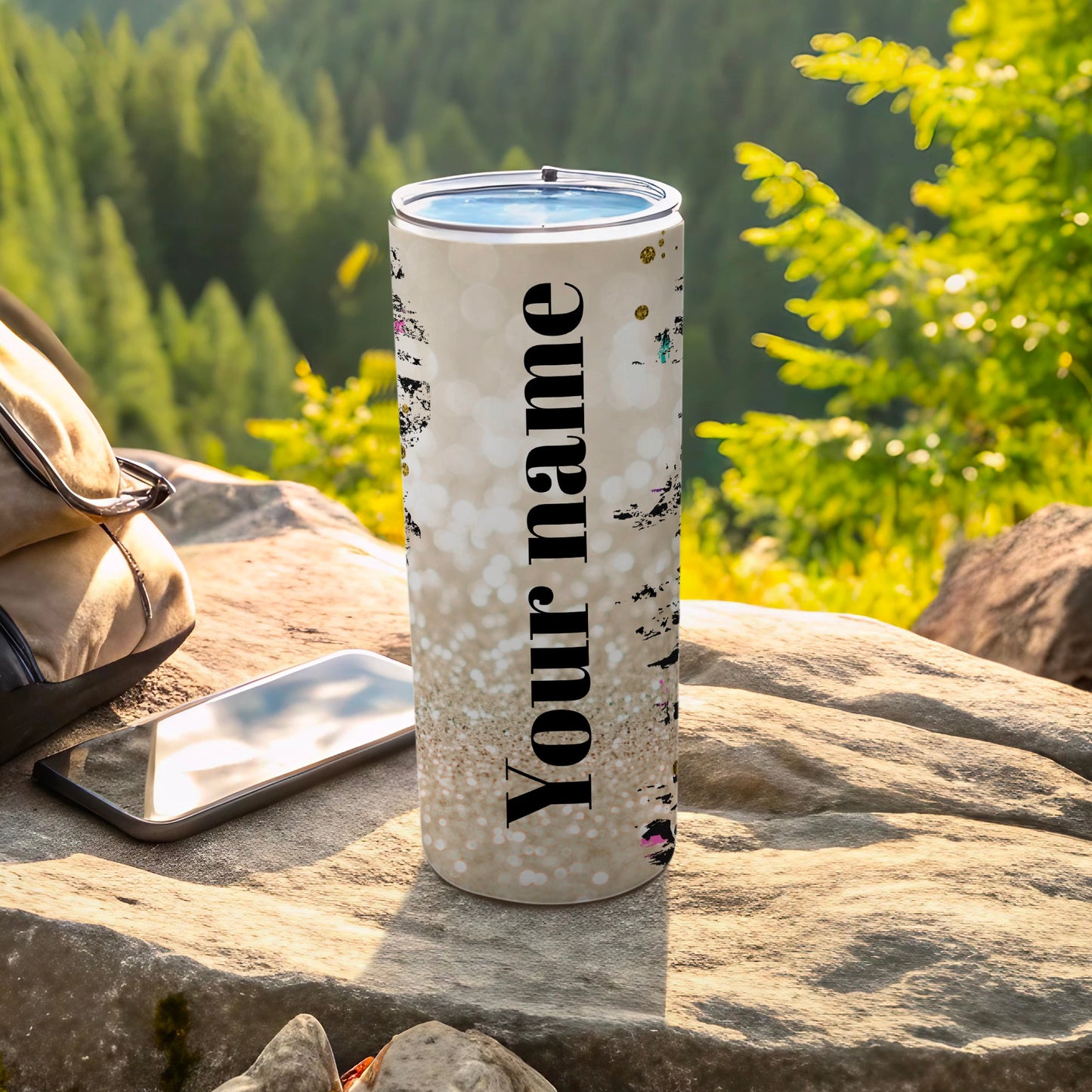 Personalized Name Printed Tumbler with Lid
