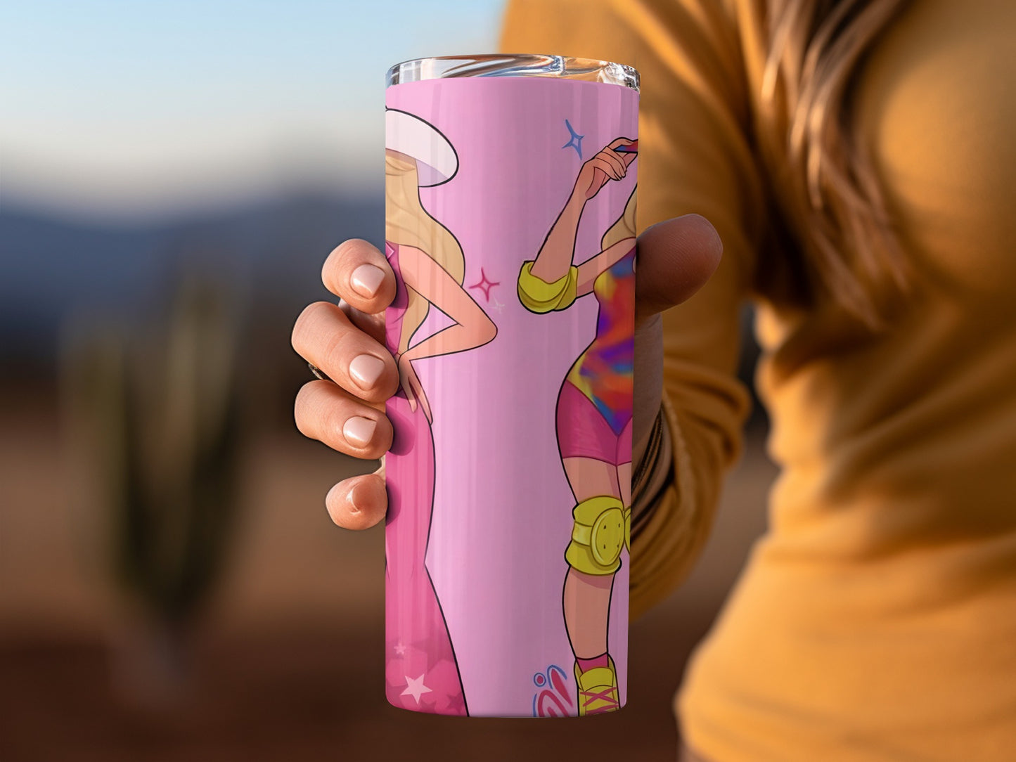 Fun Cartoon Character Pink Tumbler Travel Mug Product