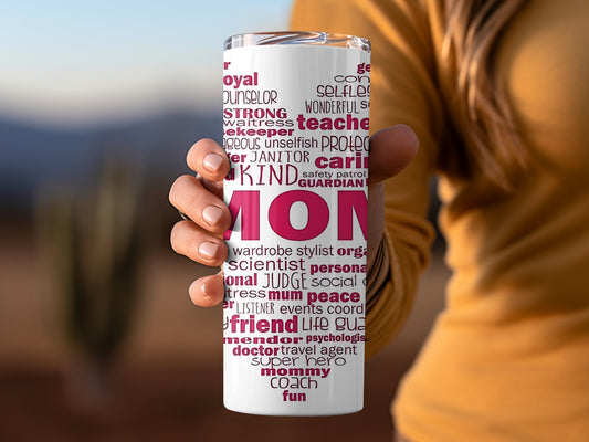 Inspirational Words for Mom Travel Tumbler Gift Idea